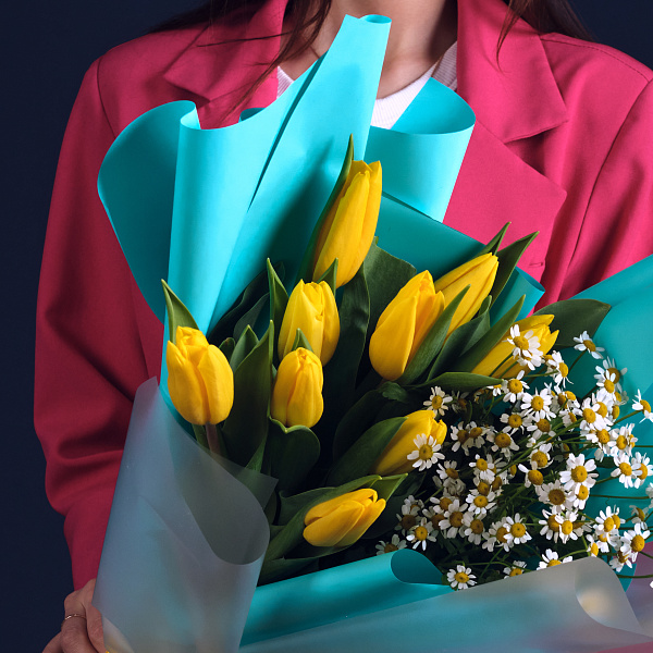 Купить Букет «Зимнее солнце» в  с бесплатной доставкой: цена, фото, описание